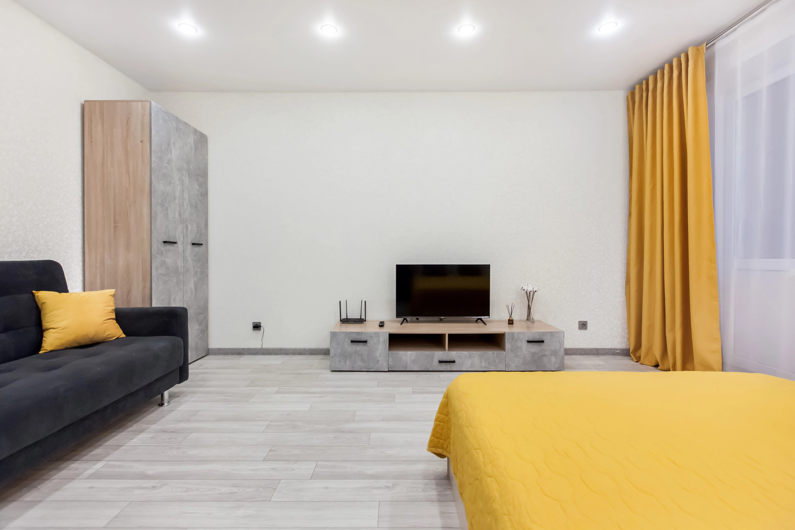 Квартира Однокомнатная Квартира в Центре Города с Видом на Лес