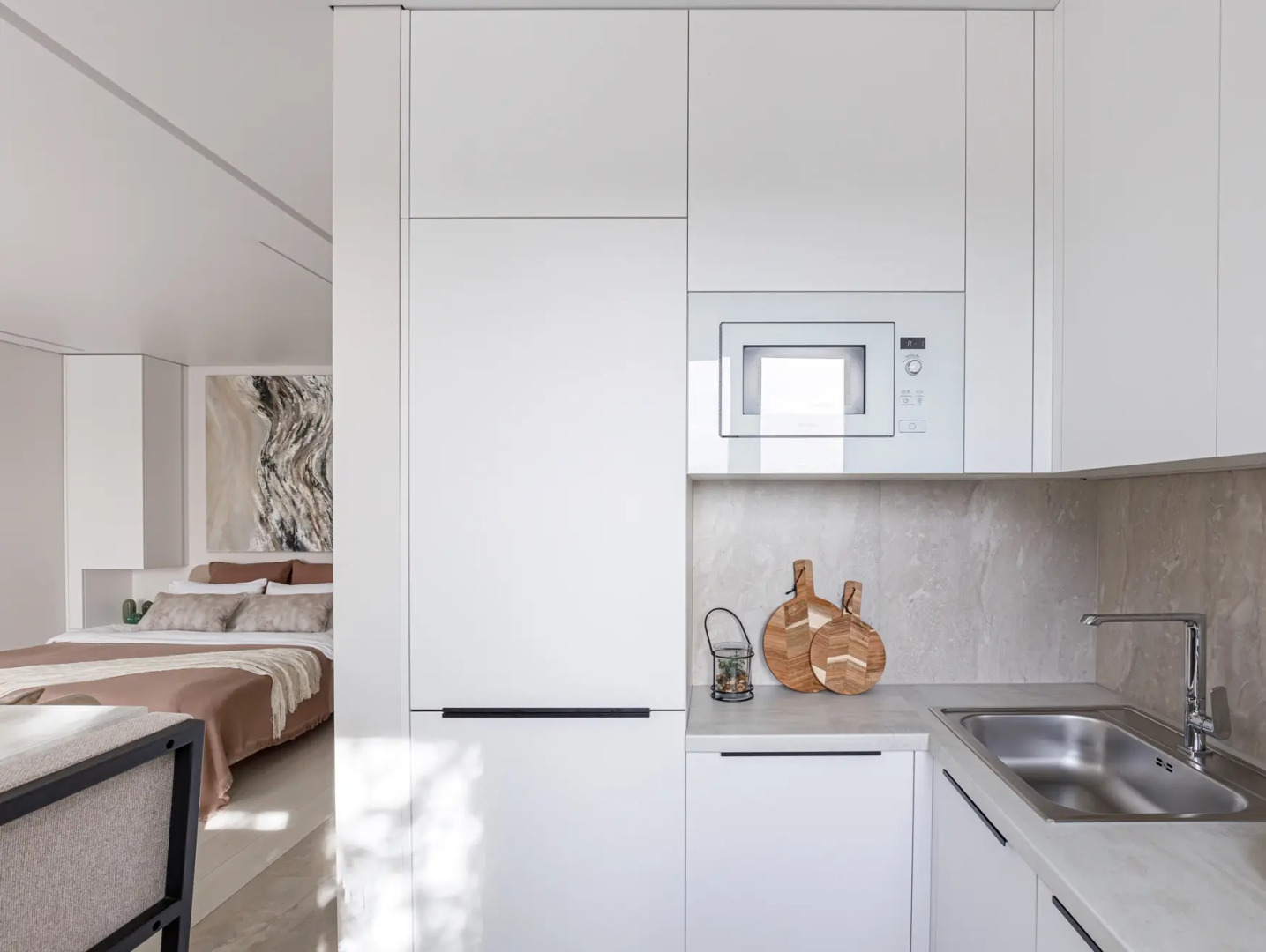 Квартира ЕвроУют Светлая студия возле достопримечательностей