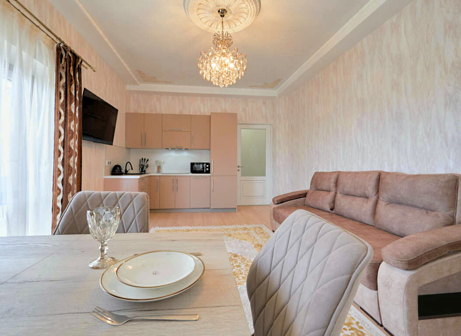 Апартаменты Green Park 91 с террасой