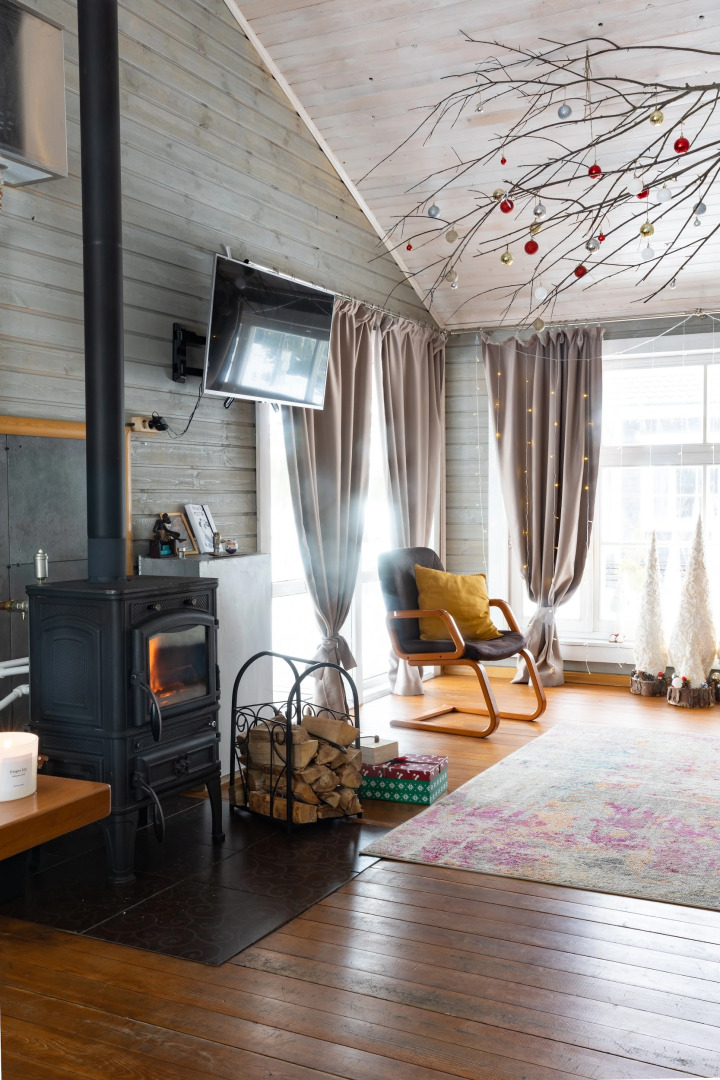 Шале с камином