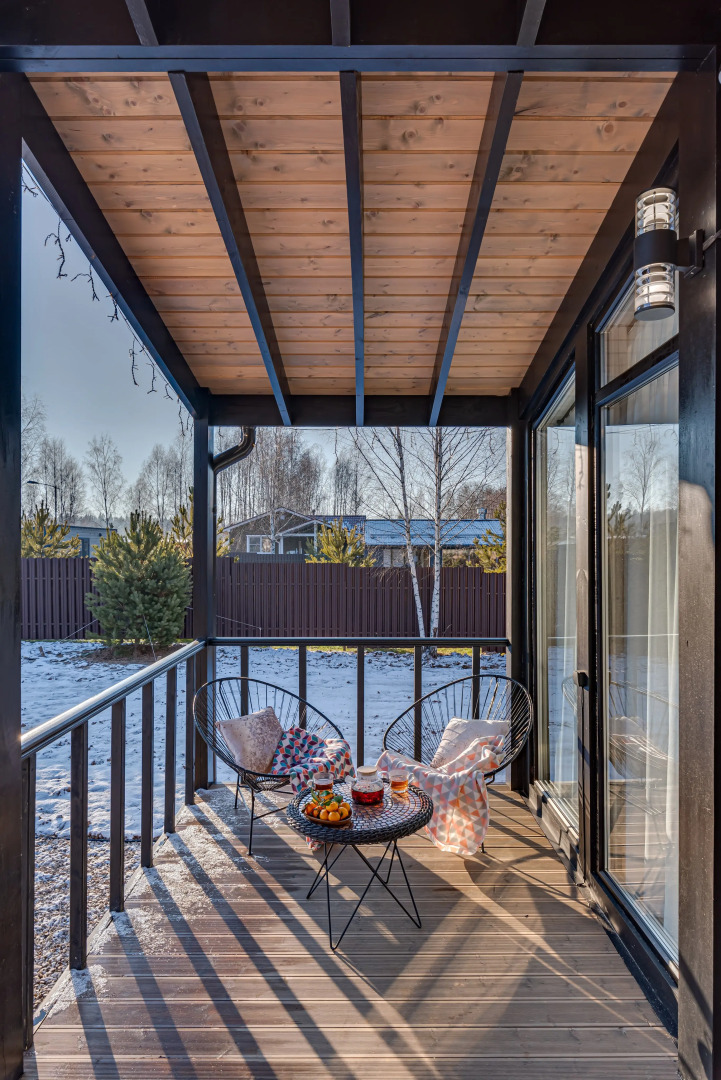 Частный Дом с камином, сауной и панорамными окнами