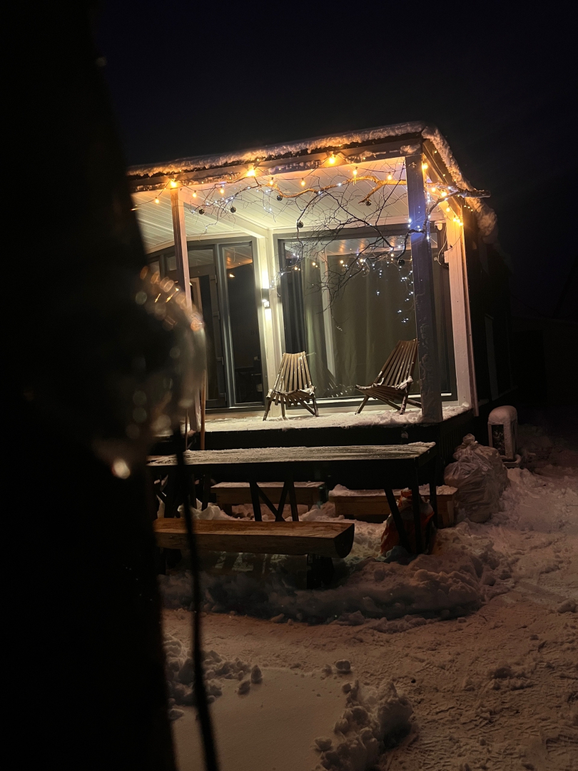 Частный дом  Belov House  с панорамным остеклением у леса