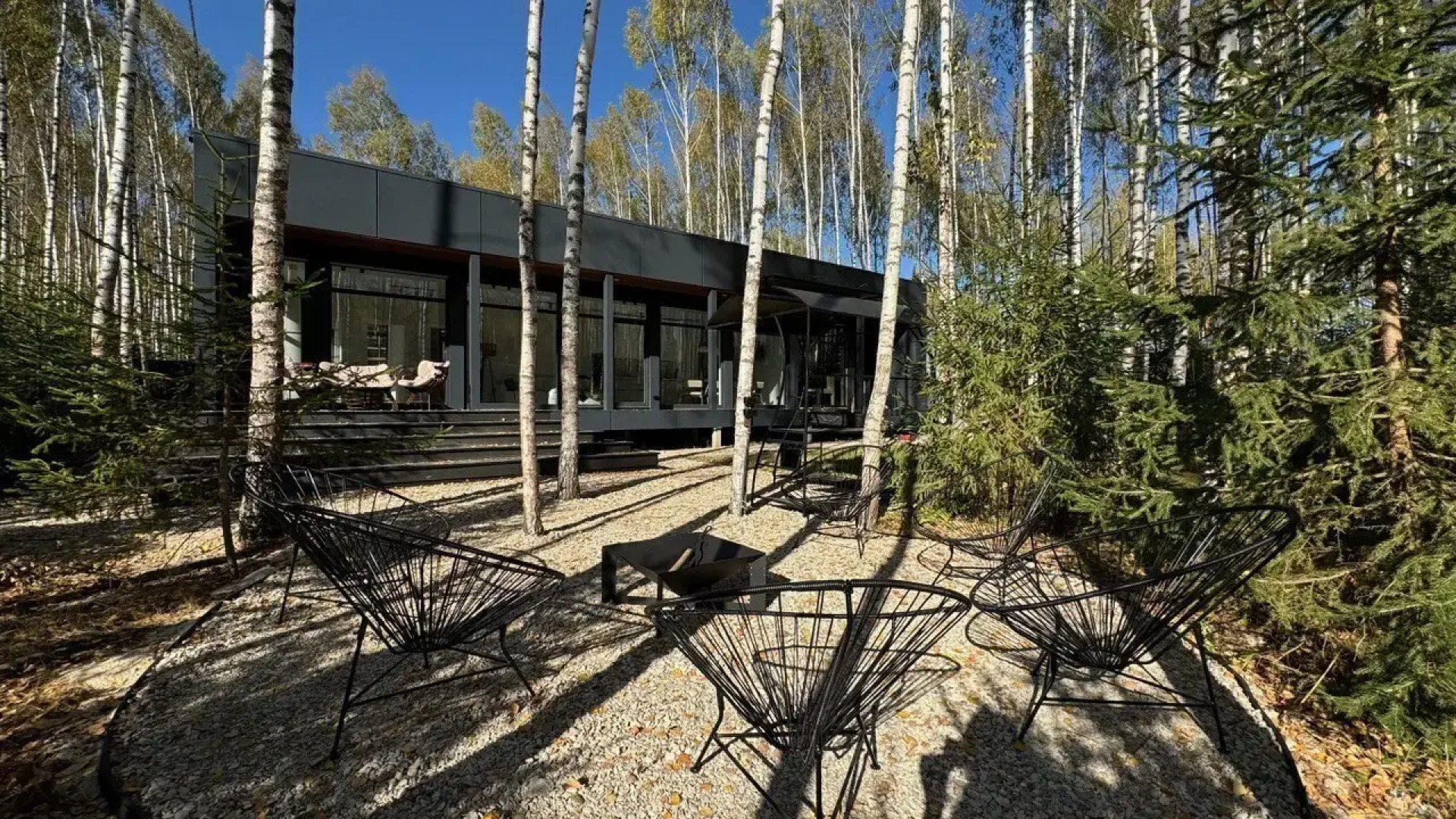 Частный Дом Панорамный В Лесу С Сауной И Чаном