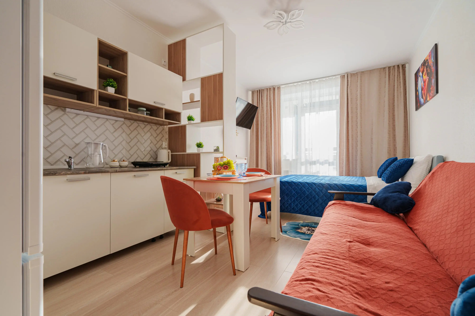 Квартира Уютная студия на проспекте Космонавтов