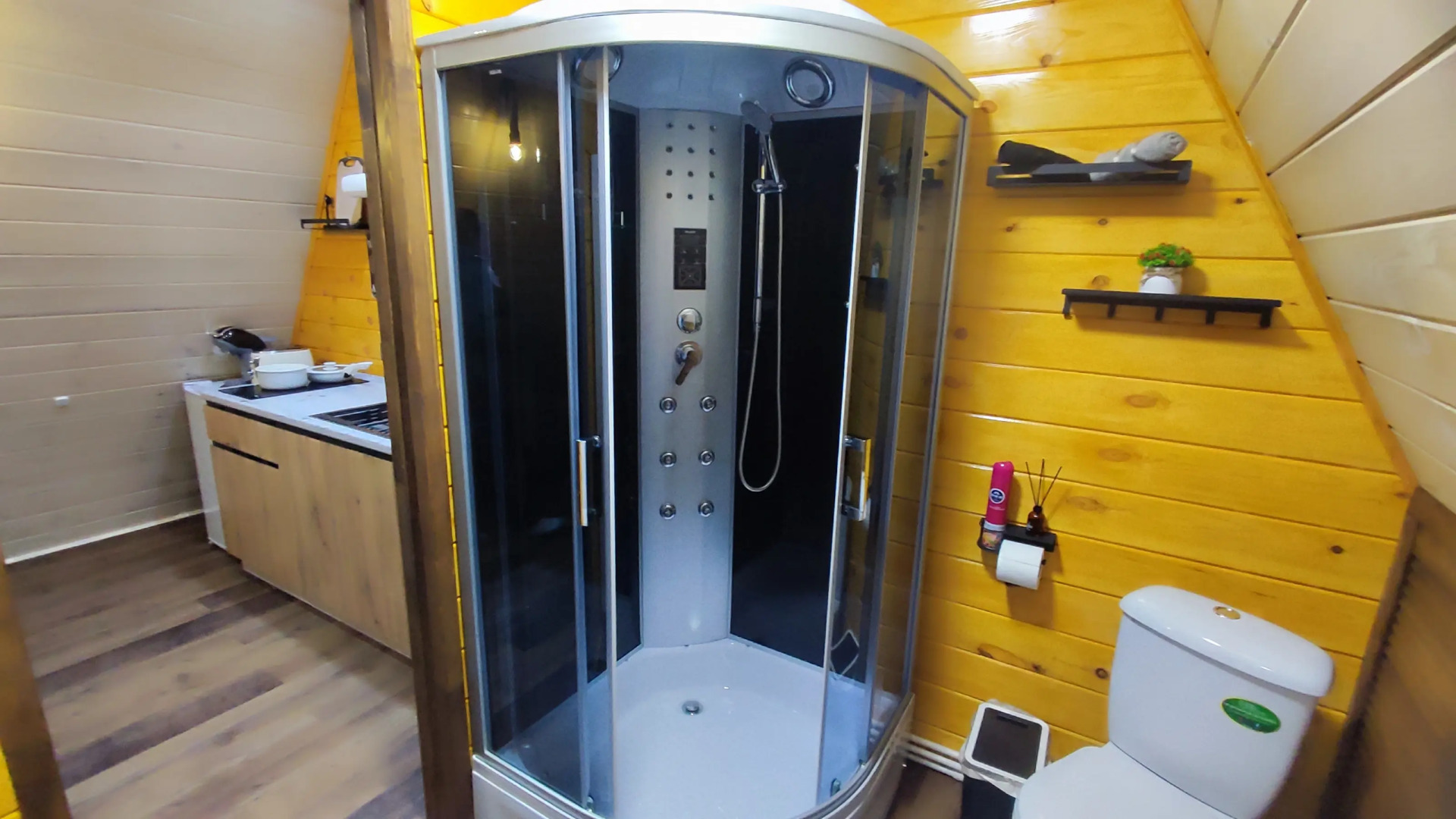 Частный Дом А-фрейм с банным чаном