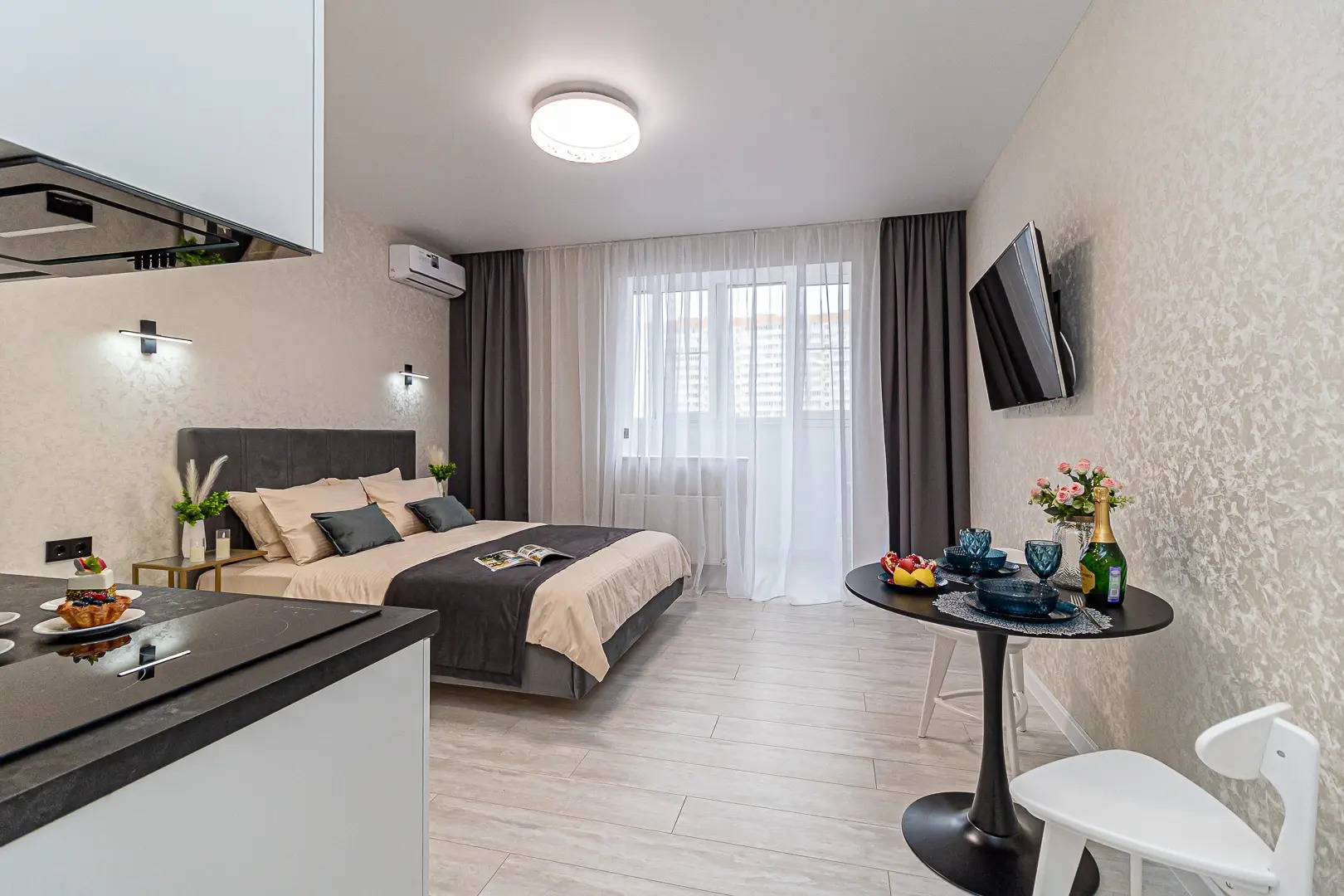 Квартира Новая уютная студия возле парка Галицкого и Японского сада в Краснодаре