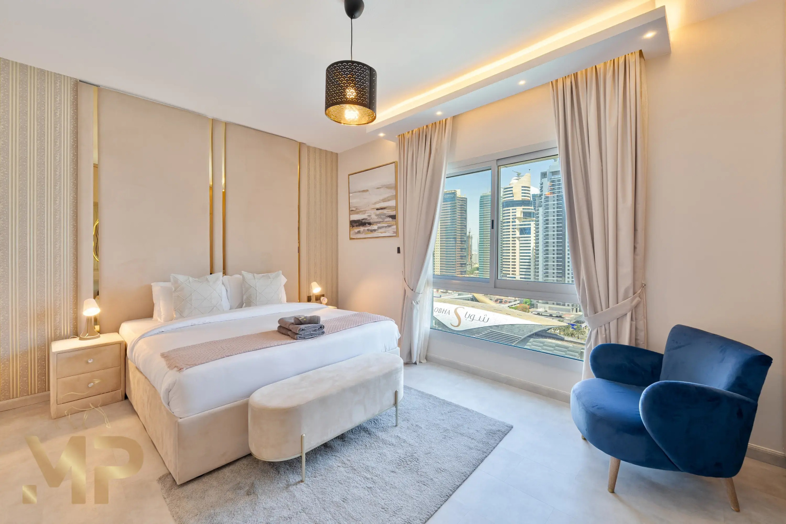 Апартаменты Marco Polo - Enjoy Marina views from a cozy 1BR in Dubai Marina