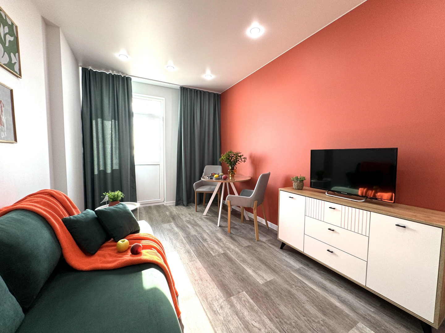 Квартира В скандинавском стиле с красивым видом на город для 4х гостей