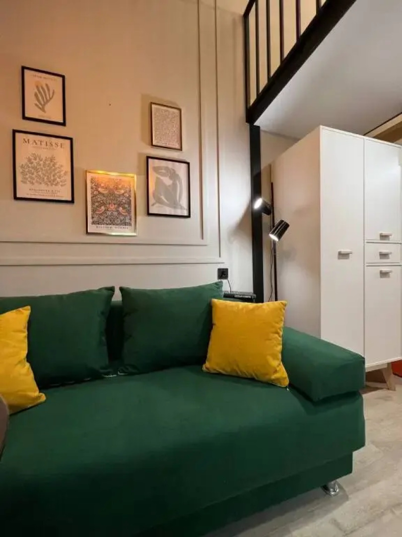 Уютная студия Emerald Forest у метро Электрозаводская