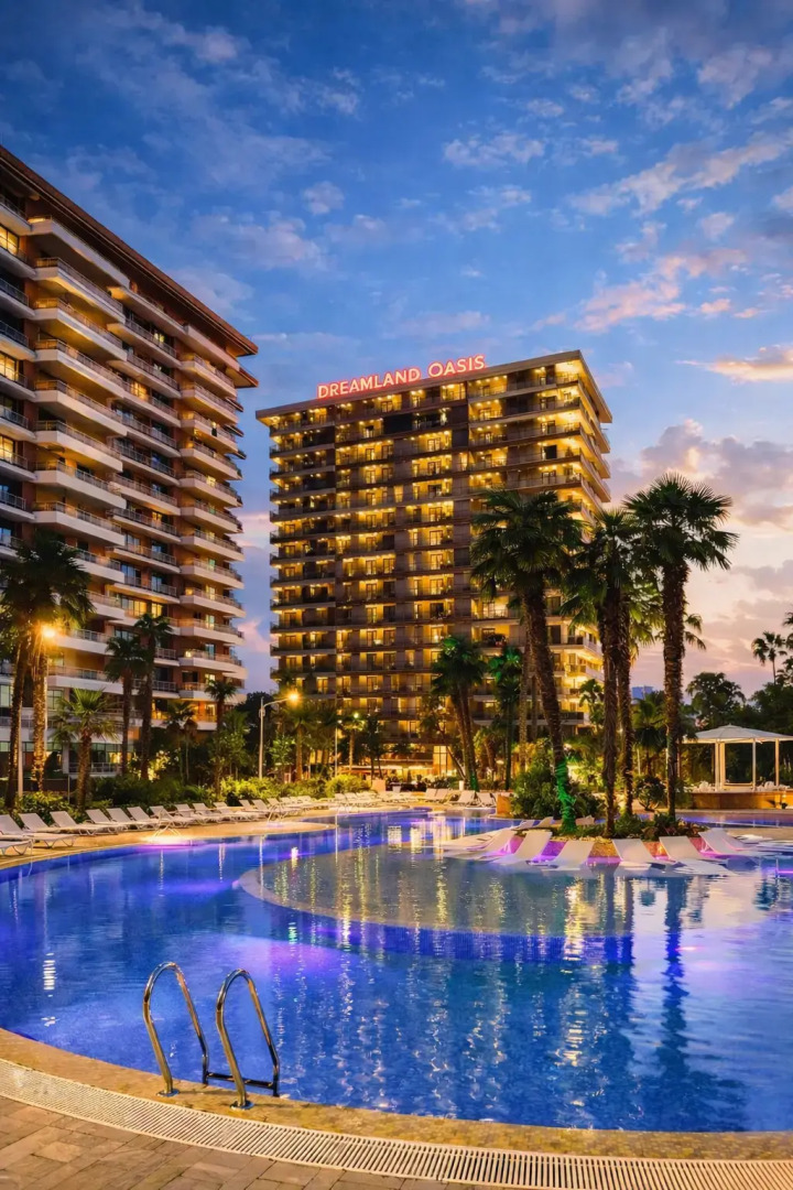 Апартаменты Стильная просторная студия 52 кв.м на берегу моря Dreamland Oasis Chakvi