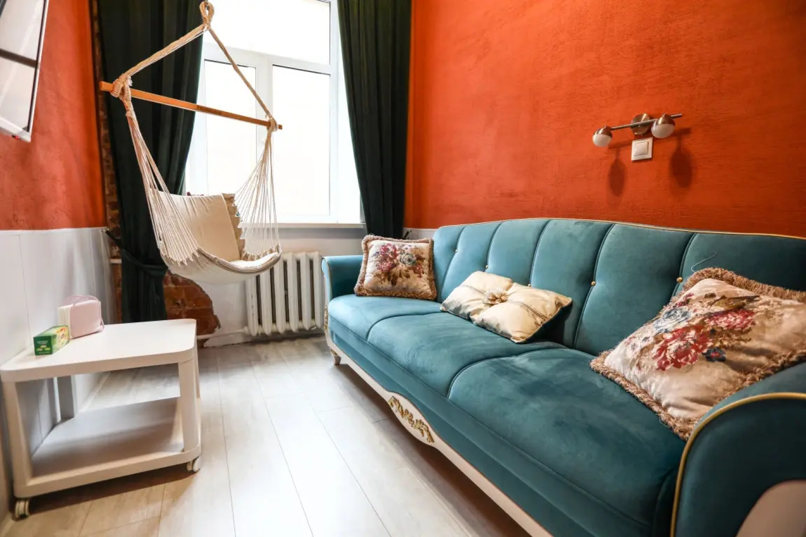 Квартира New Horizon Есения  атмосферное пространство с гамаком в 10 минутах от Невского проспекта