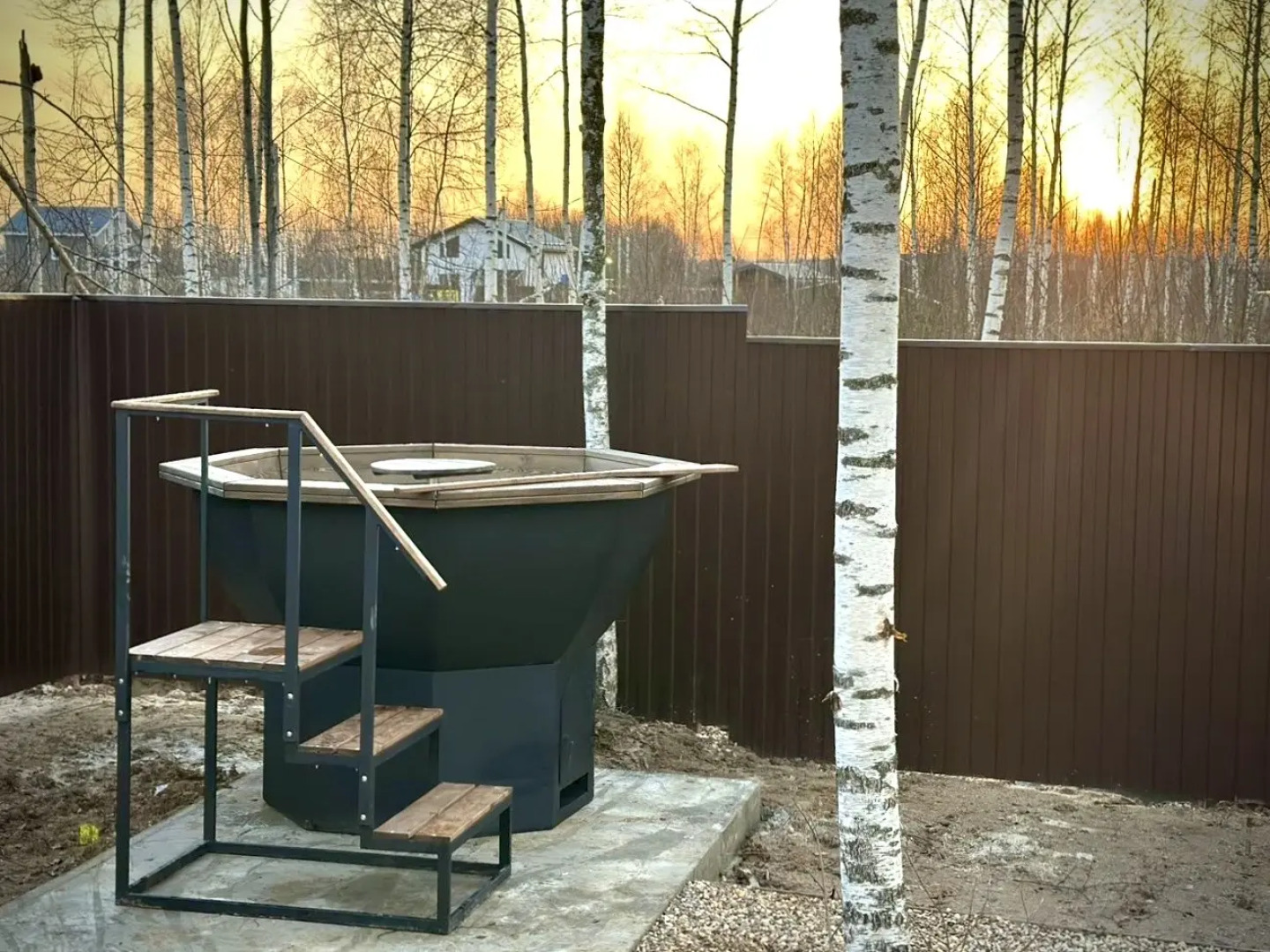 Частный дом С сауной банным чаном и мангалом