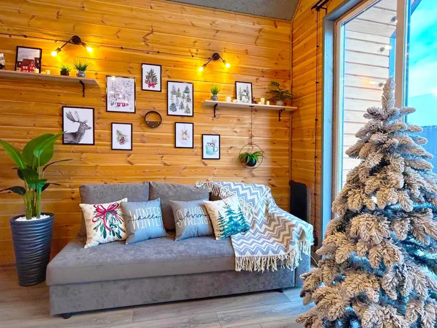 Частный дом с Баней Барн Хаус в стиле Лофт-Бохо