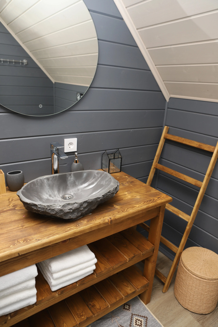 Частный дом Двухэтажный барнхаус с видом на горы