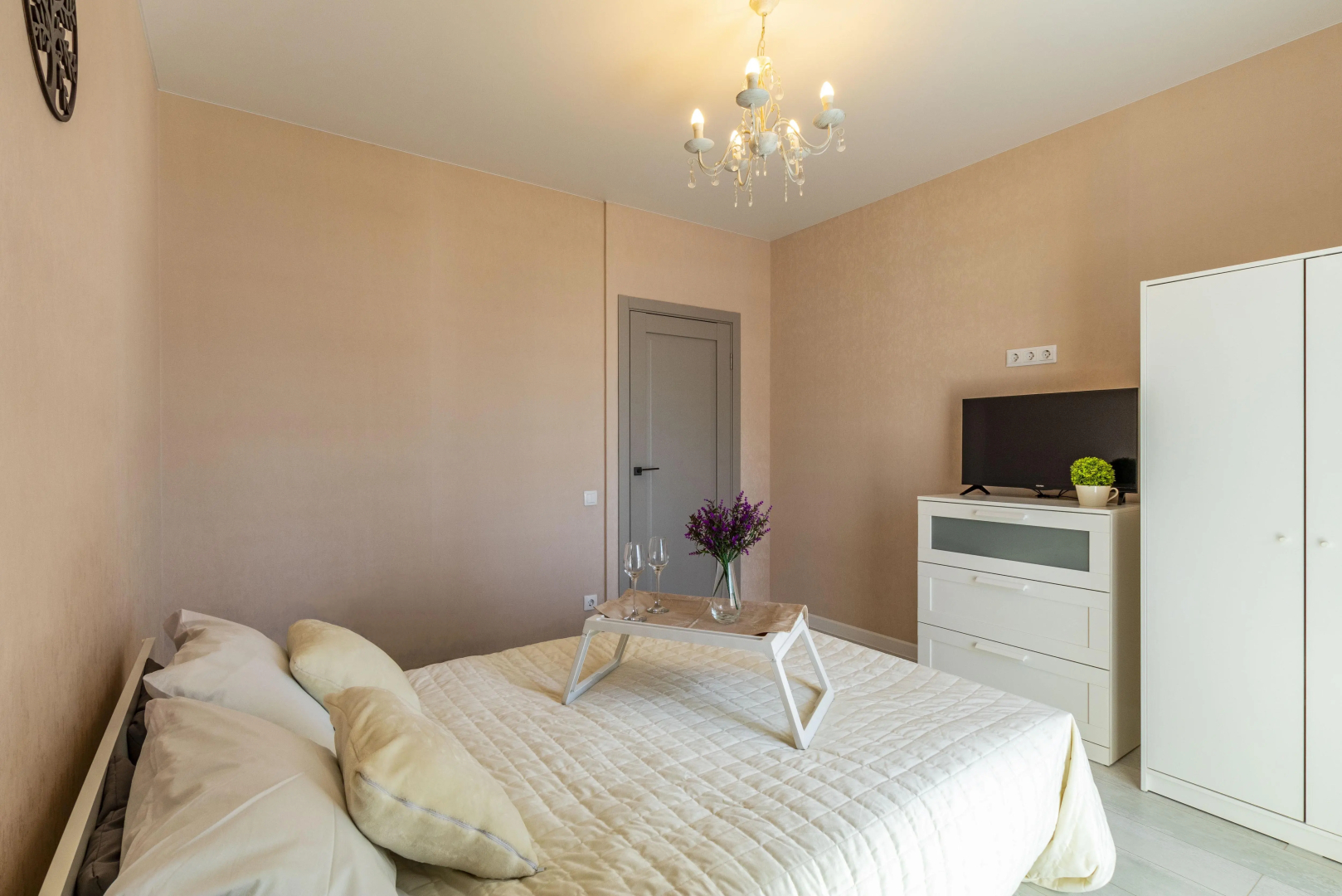 Квартира евродвушка BeGuest в 6 мин от м. Уральская для 4 гостей