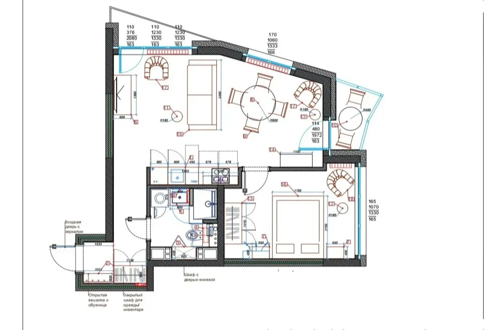 Квартира Стильная комфортная в современном мегаполисе
