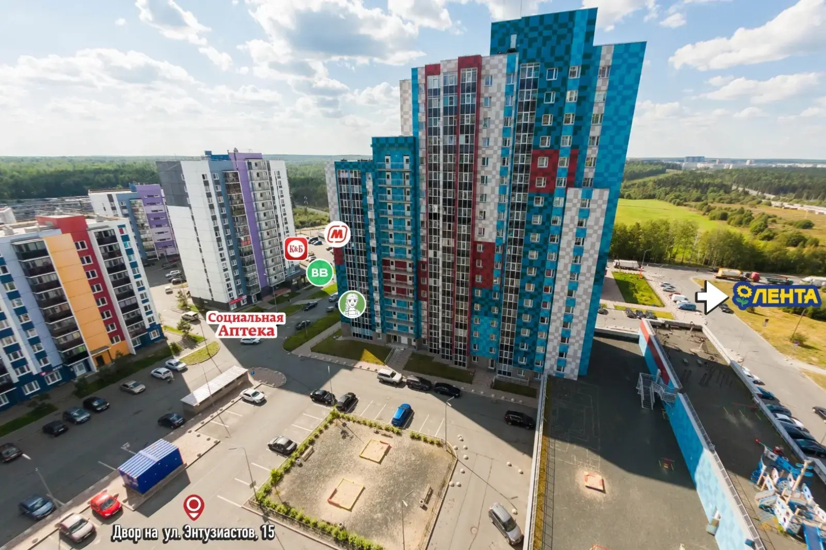 Апартаменты "DaRent Karelia" на Энтузиастов 15