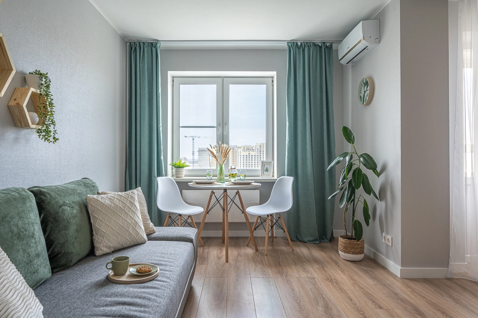 Квартира в это-стиле с потрясающим видом на город и рядом с метро