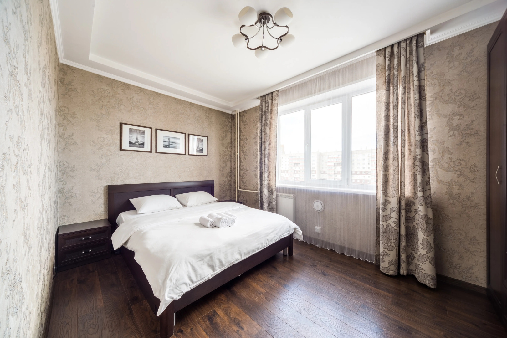 Квартира Тёплая солнечная возле БЦ Первая Башня