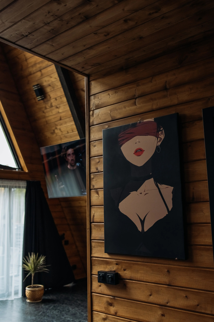 Частный дом A-frame Ванхейм с сибирским чаном