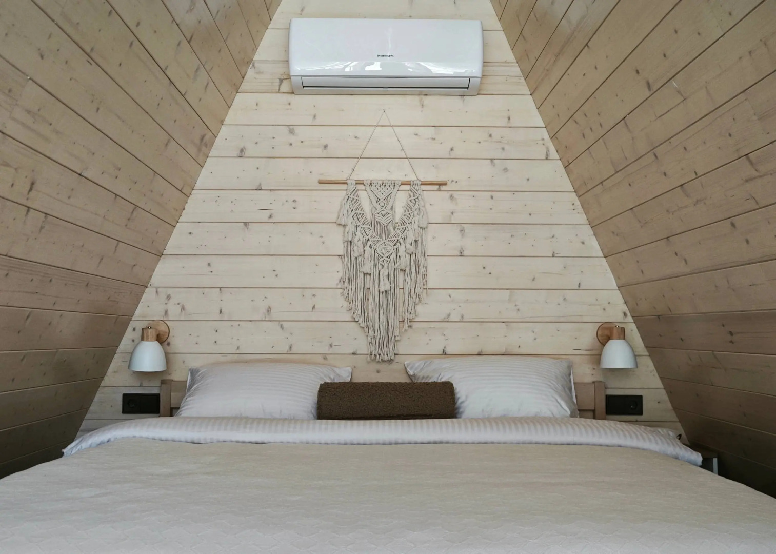 Частный дом Уютный А-фрейм Поле с баней и чаном