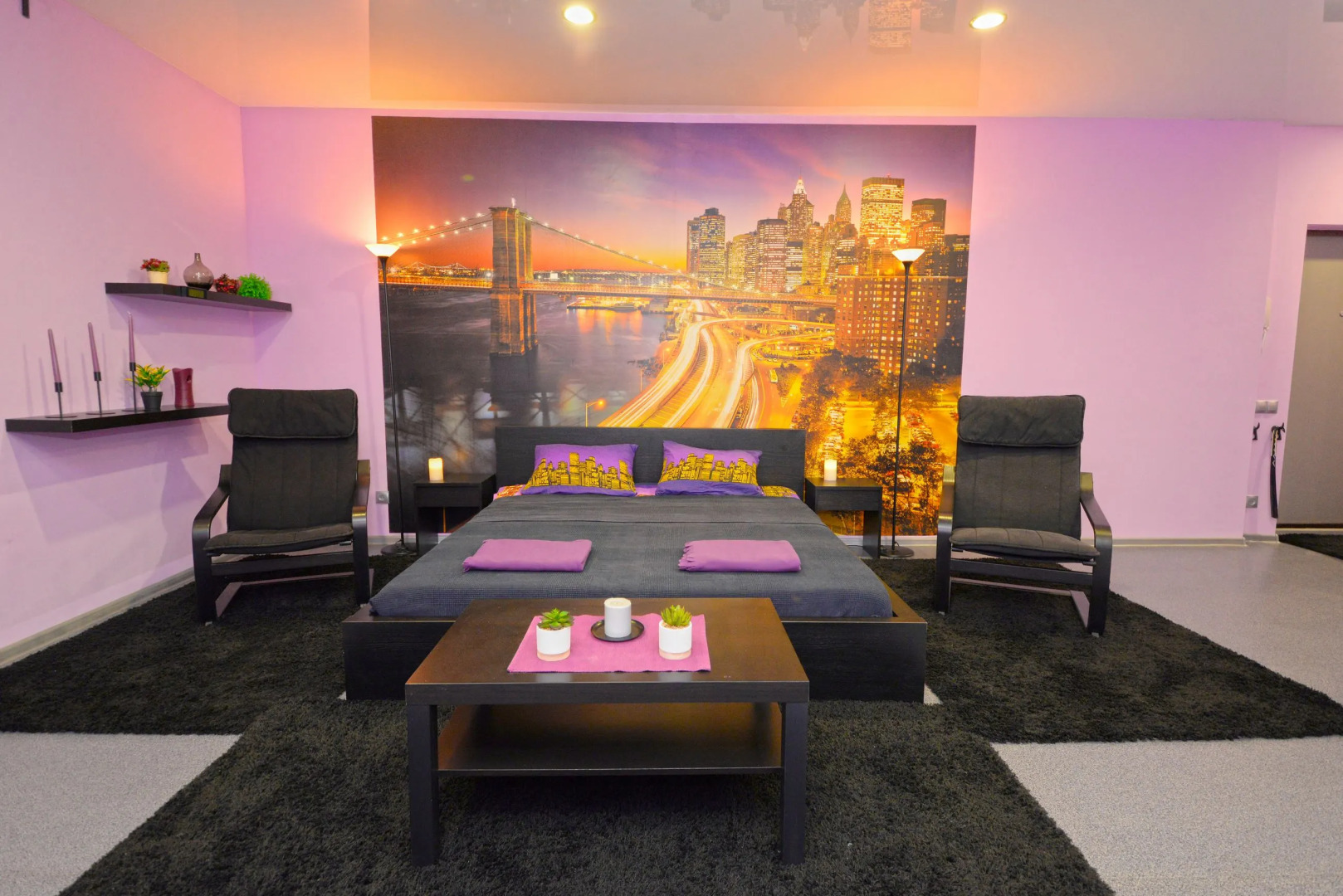 Апартаменты для Романтического Отдыха с Панорамными Окнами