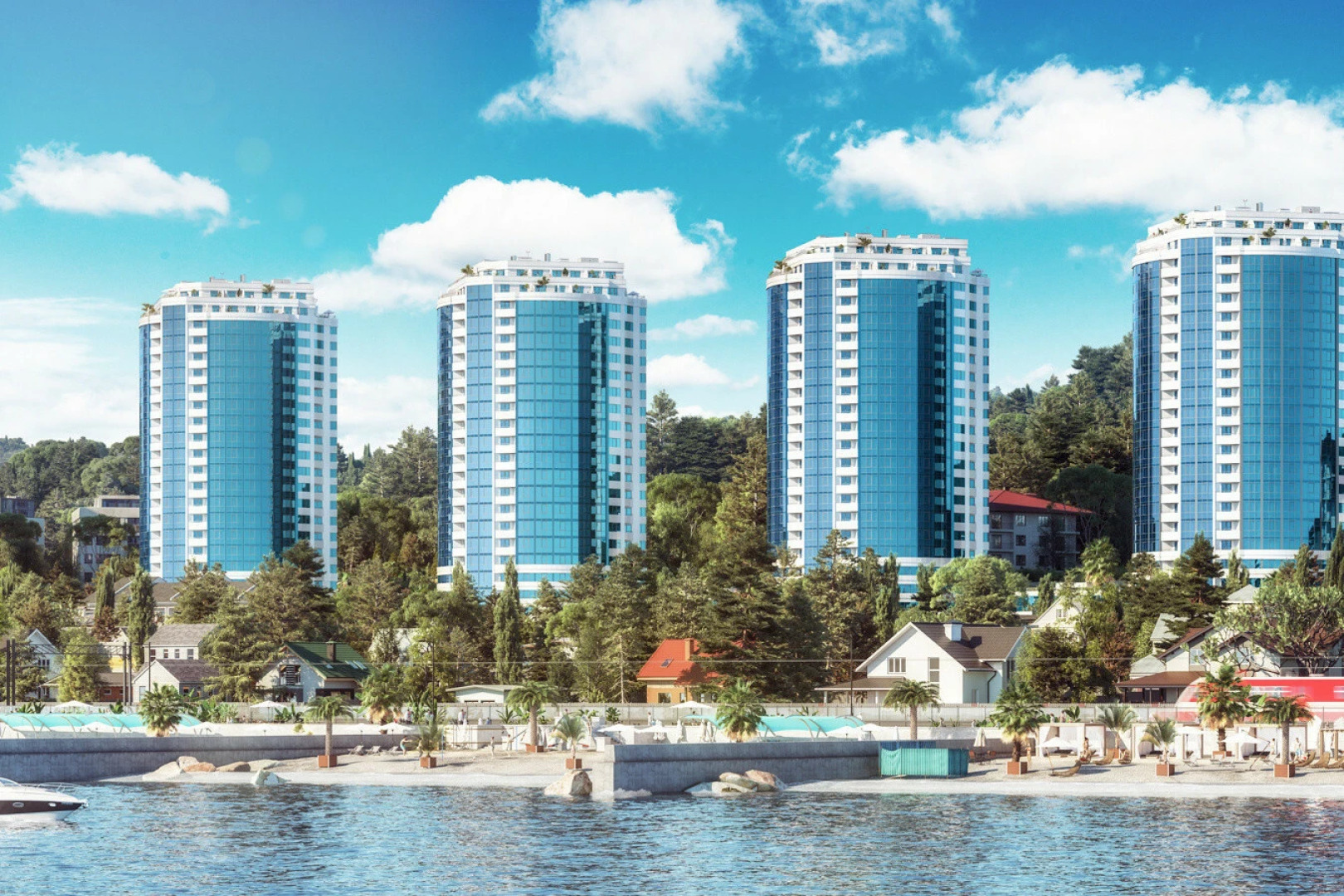 Апартаменты Морская звезда рядом с шикарным видом на море