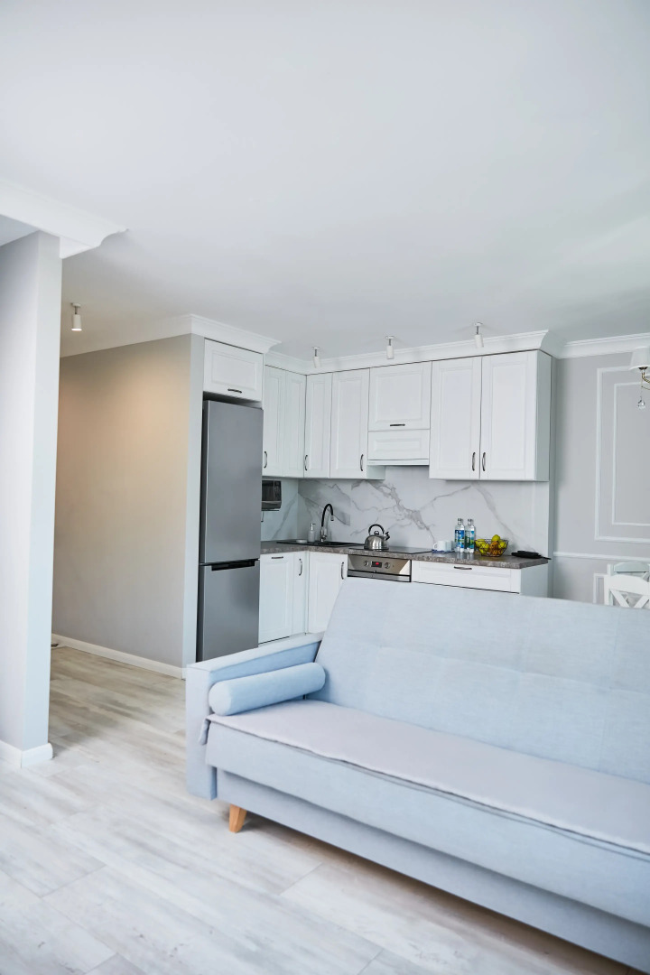 Апартаменты Luma White #2 в центре города с красивым видом на балконе