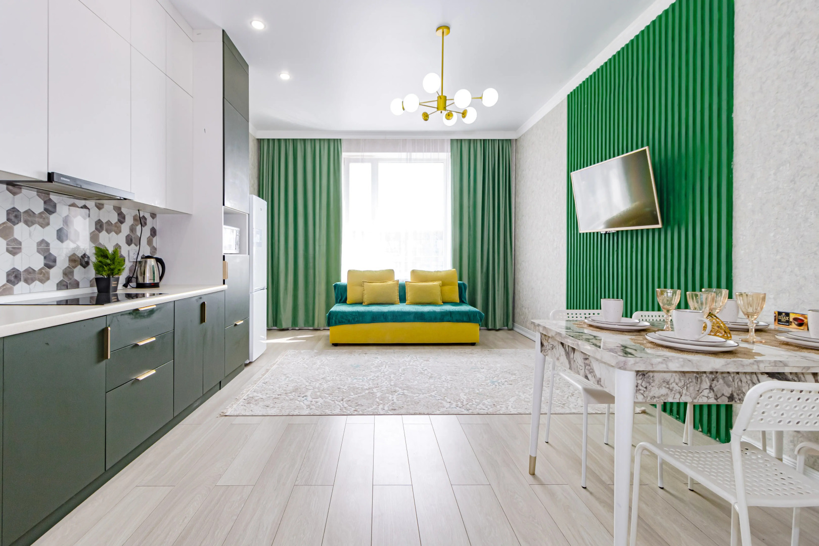 Апартаменты Евродвушка с видом на Барыс Арена