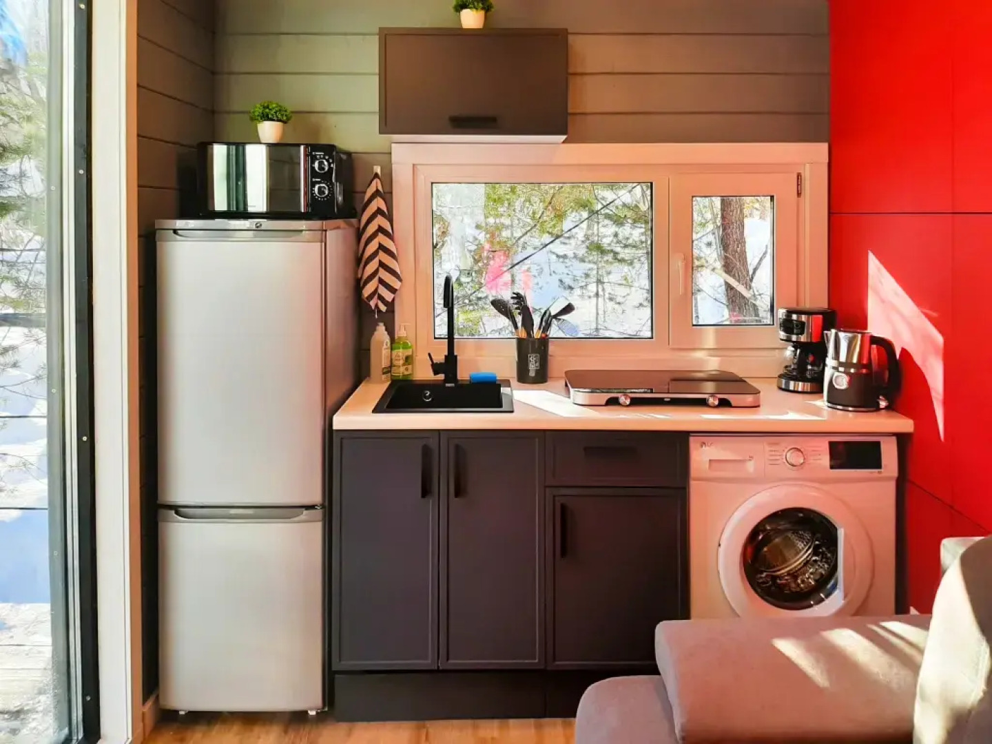 Коттедж Премиум с Терассой и Красивым Видом в Терсколе от Квартирукинг