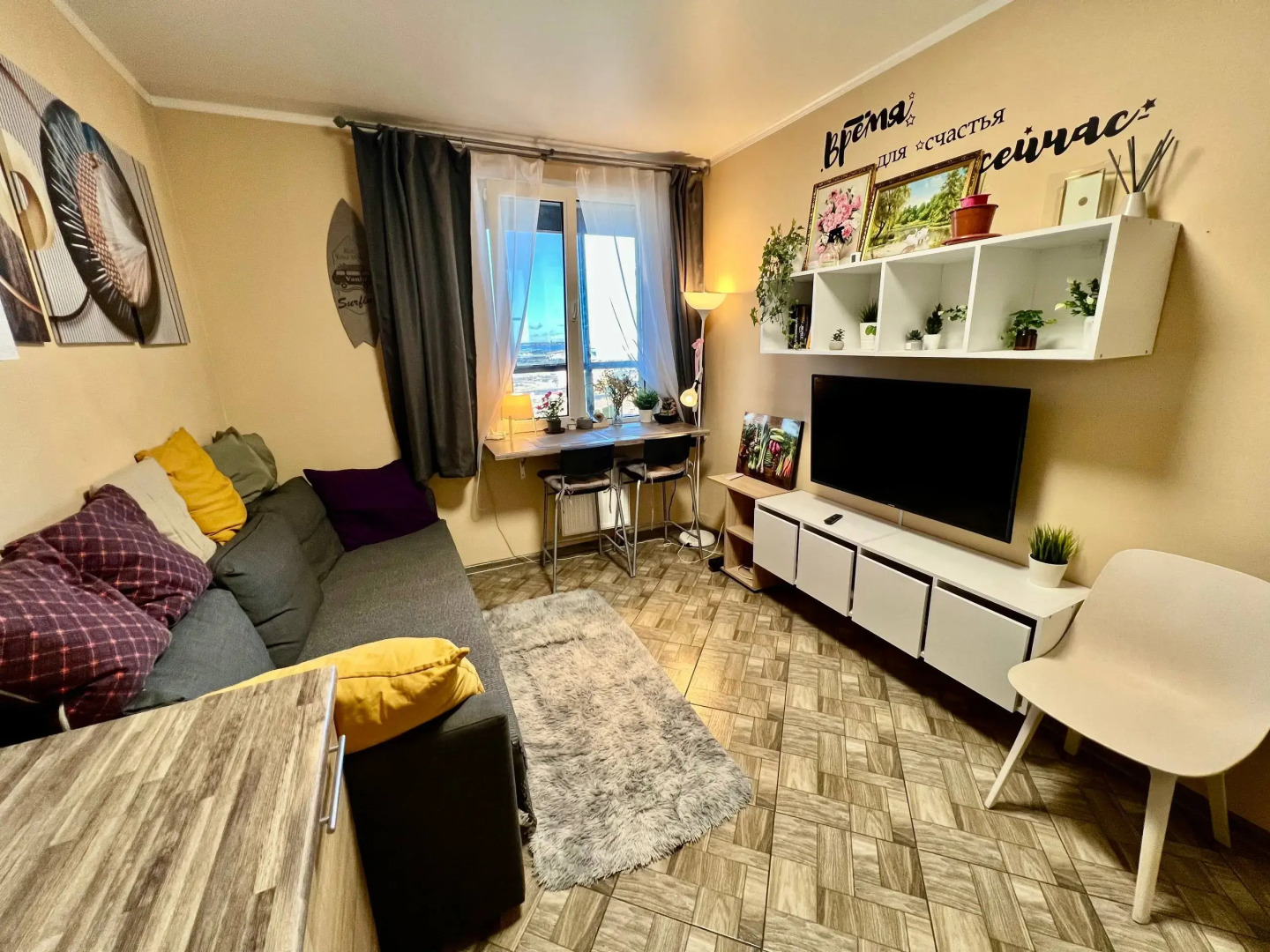 Просторная Евро2к на 12 этаже с видом на Финский залив