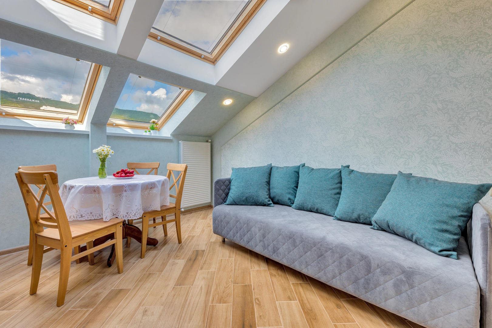 Апартаменты Люкс с большой ванной и видом на горы Sea Breeze & SPA