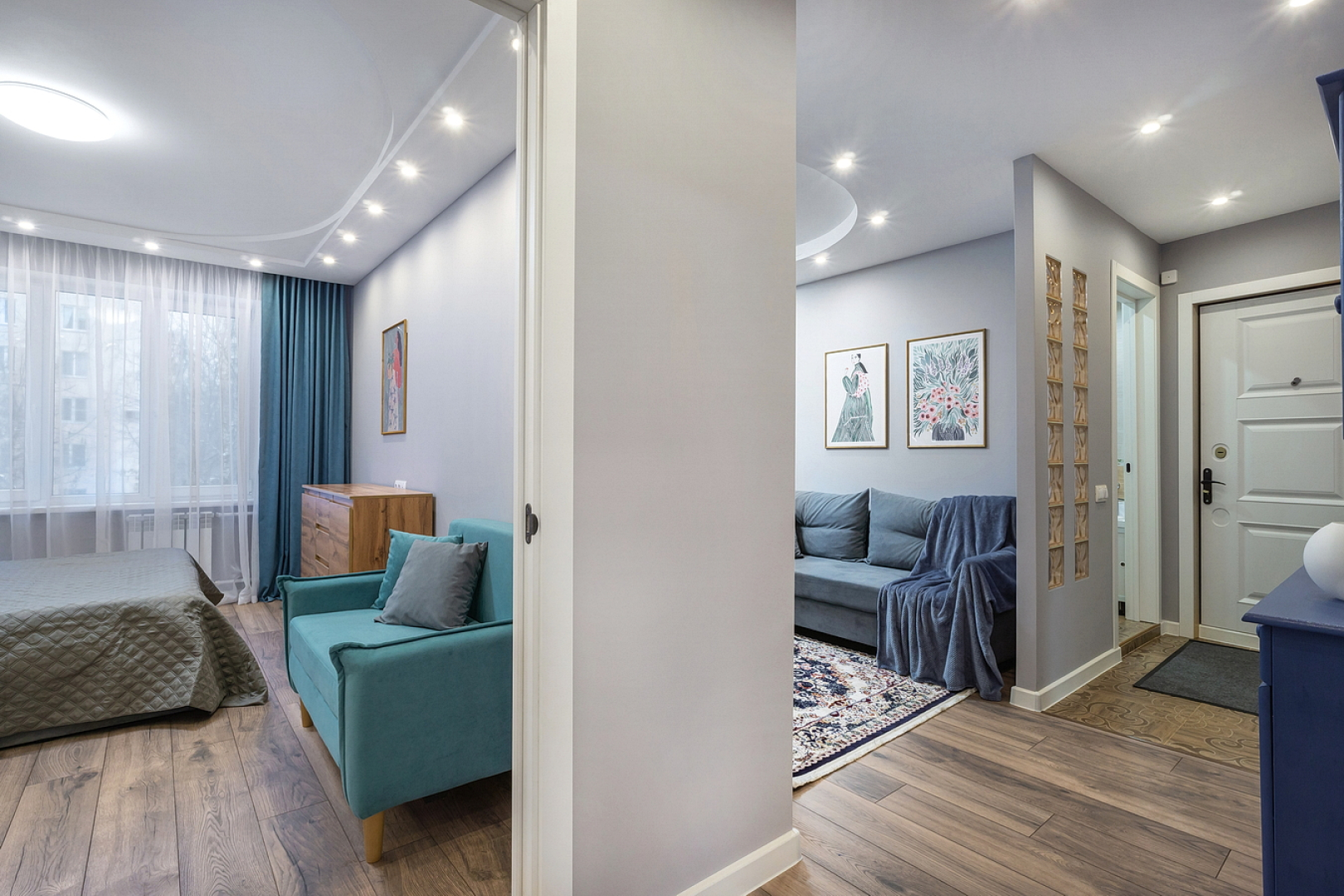 Квартира трехкомнатная Queenstay Остров мечты на Коломенской