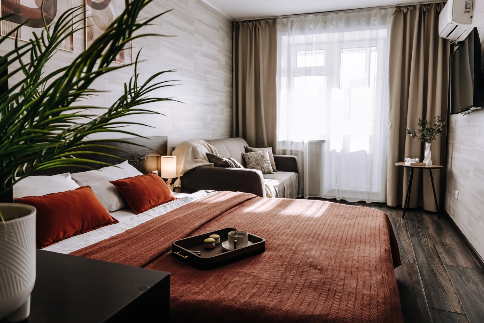 Квартира Уютная Студия в Районе Аэропорта