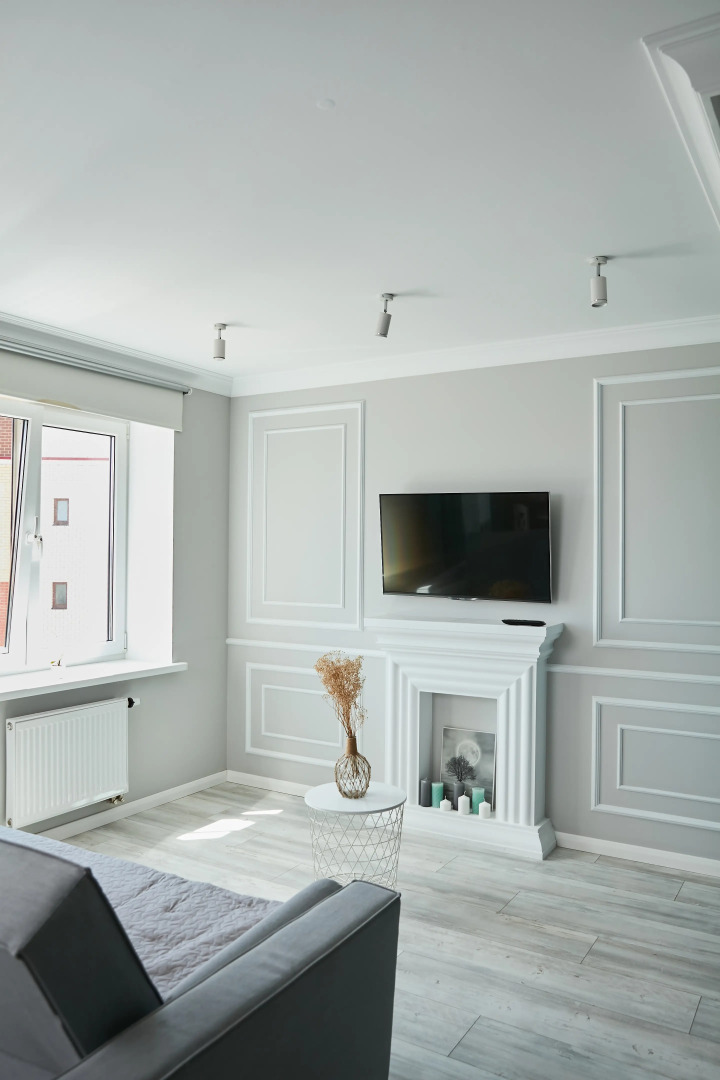 Апартаменты Luma White #2 в центре города с красивым видом на балконе