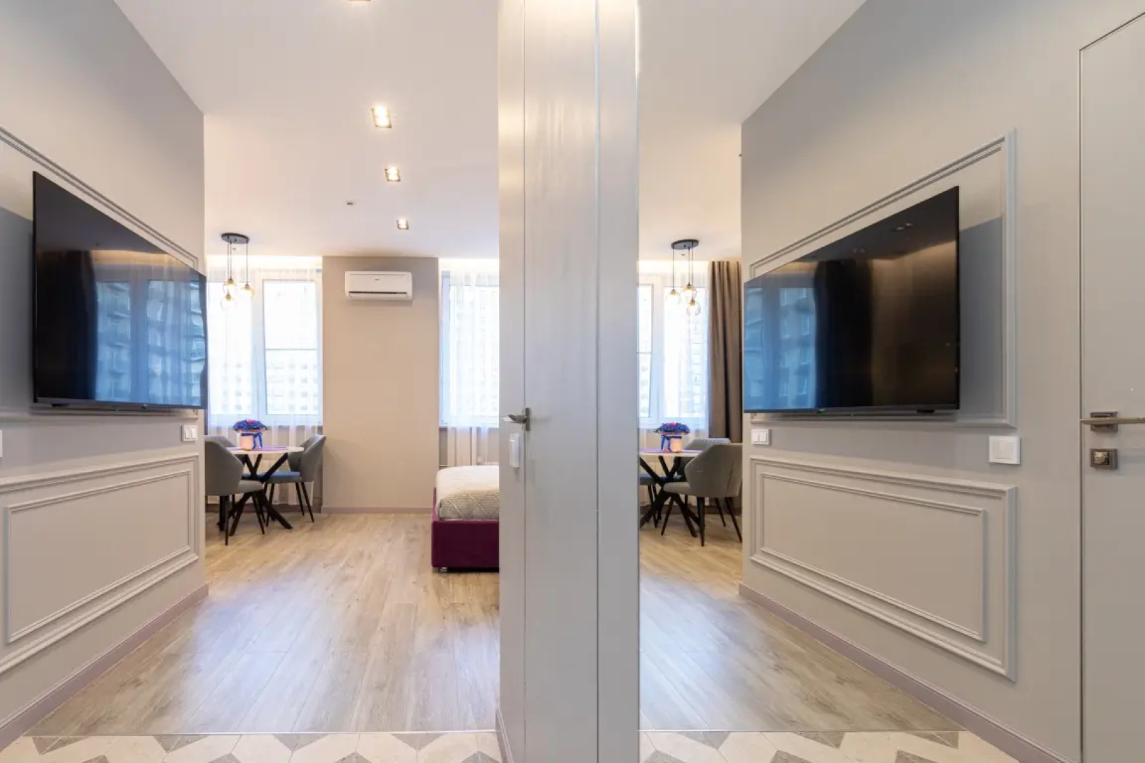 Апартаменты «Бордовый шик» в районе ВДНХ «Эстет Апарт»