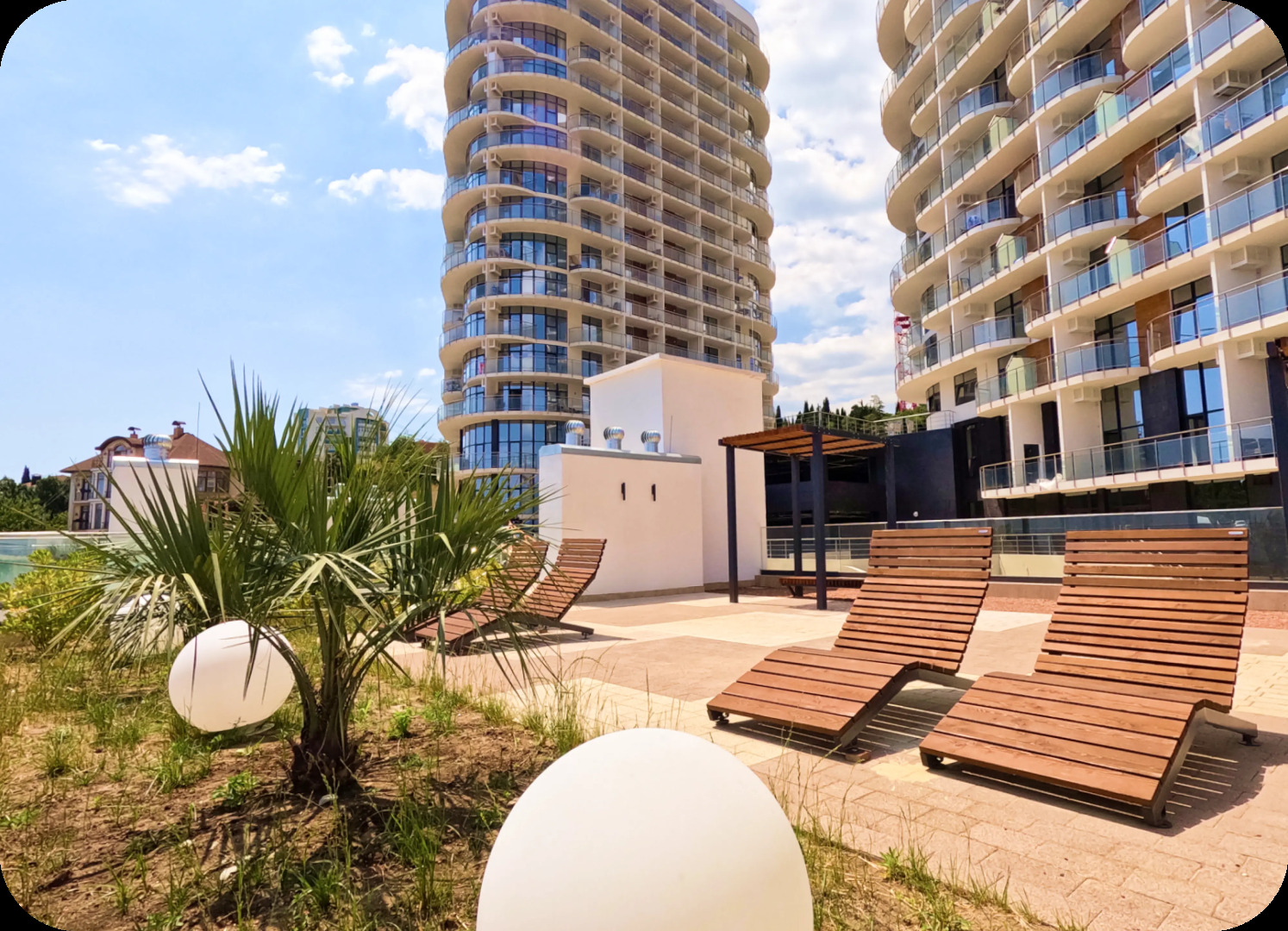 Апартаменты LS-Hi-Tech Emotion с видом на море со 2 этажа