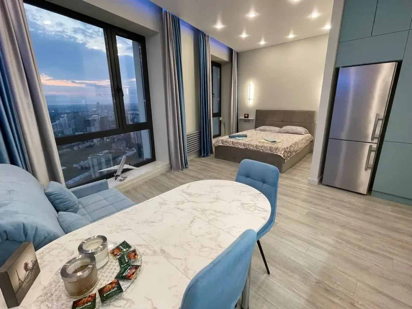 Квартира Видовая Студия в ЖК Wellton Towers