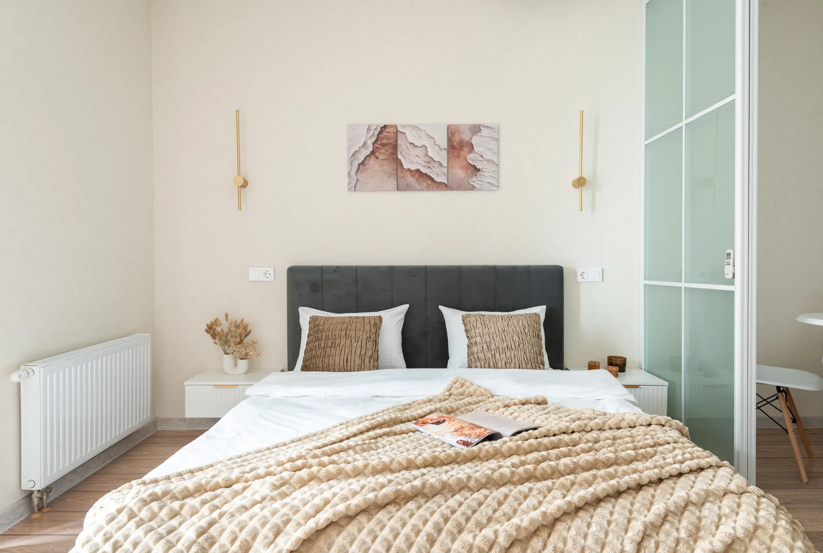 Квартира студия на сутки Парк Челюскинцев Кондиционер Wi-Fi Подходит для командировок и отдыха