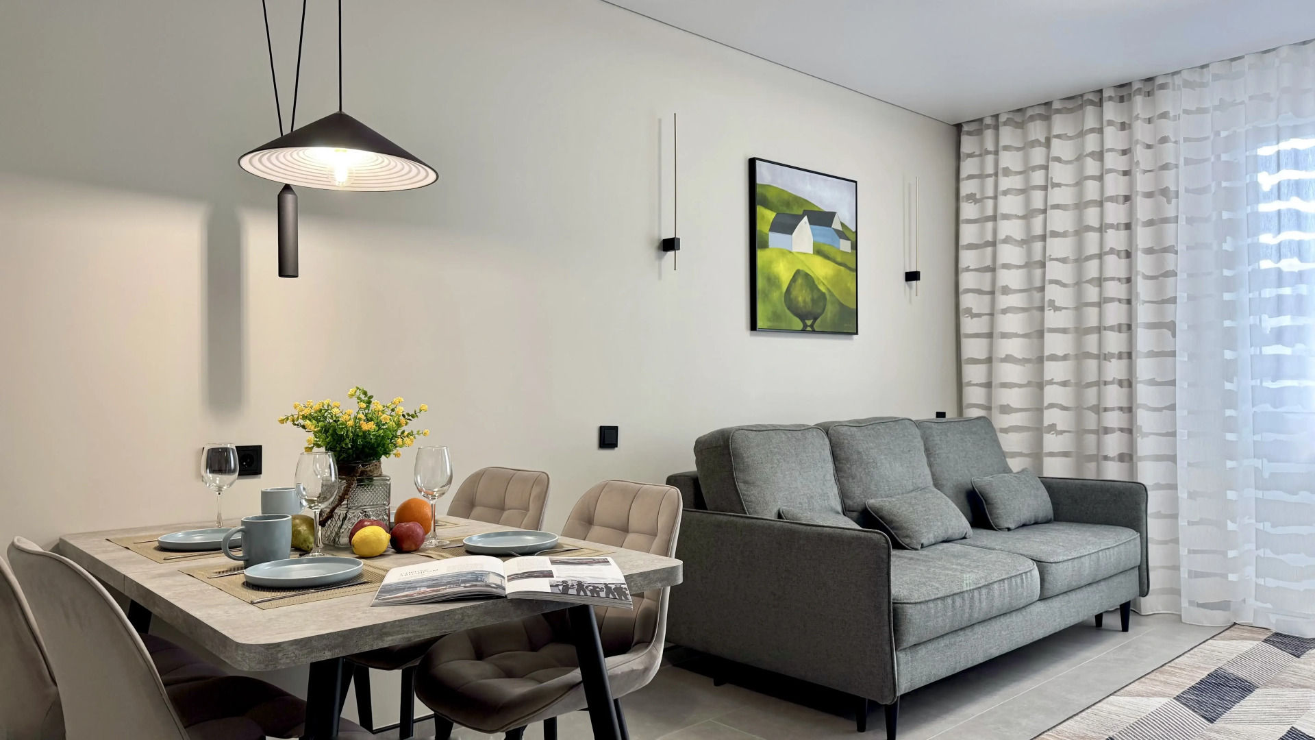 Апартаменты с балконом и видом на море  ЖК Фрукты 77 Я на Море