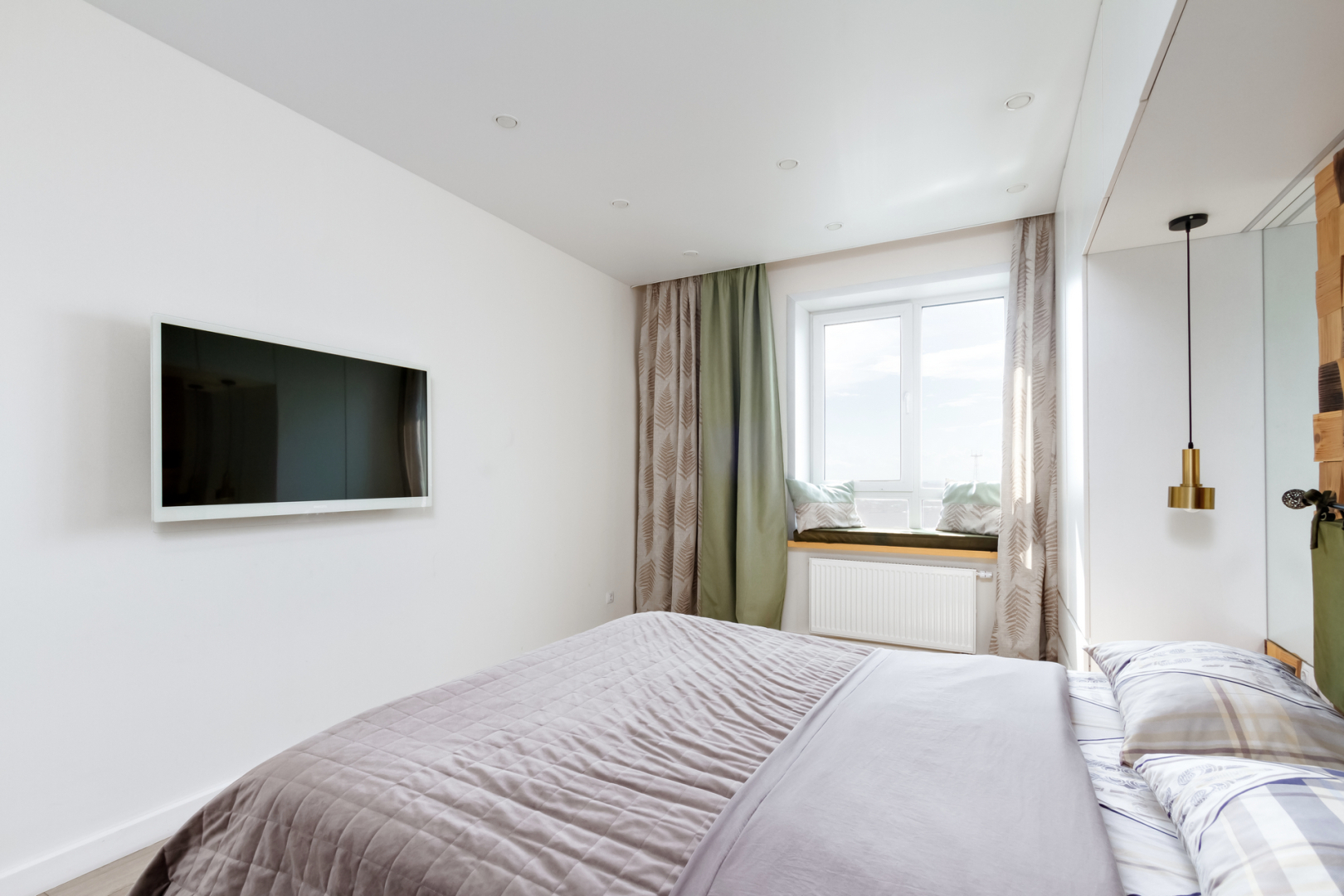 Апартаменты с видом на город с высоты птичьего полёта