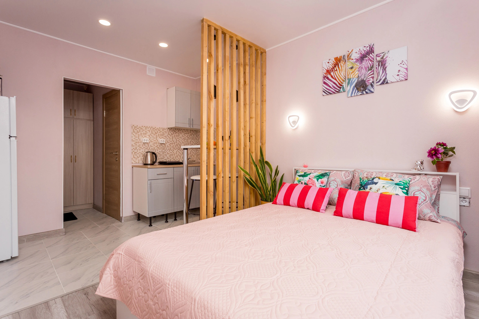 Апартаменты Уютная у стадиона на 1 этаже