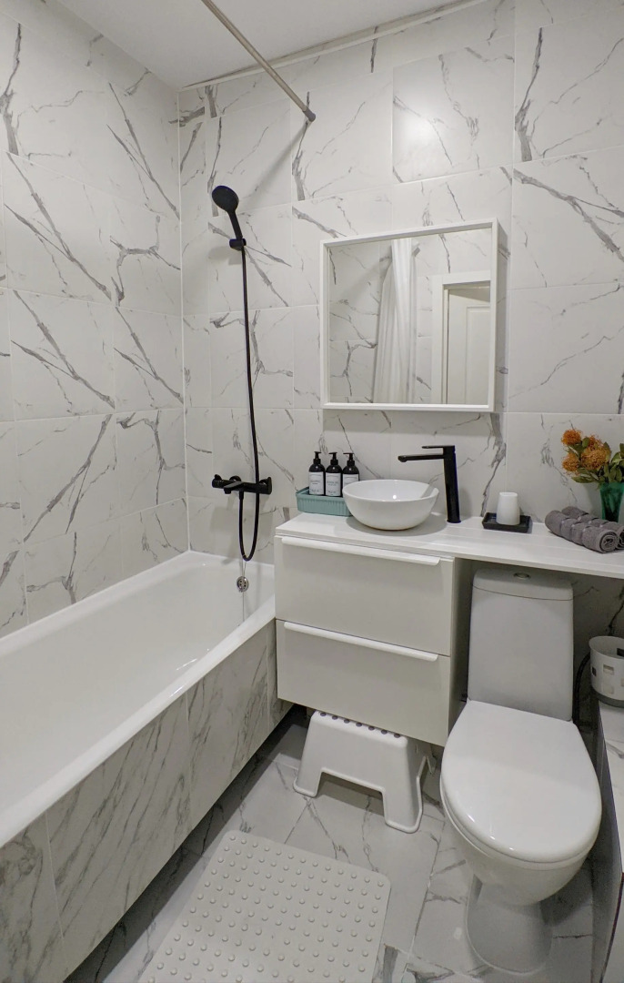 Квартира Приморский Legend 1-к с Диваном на Кухне