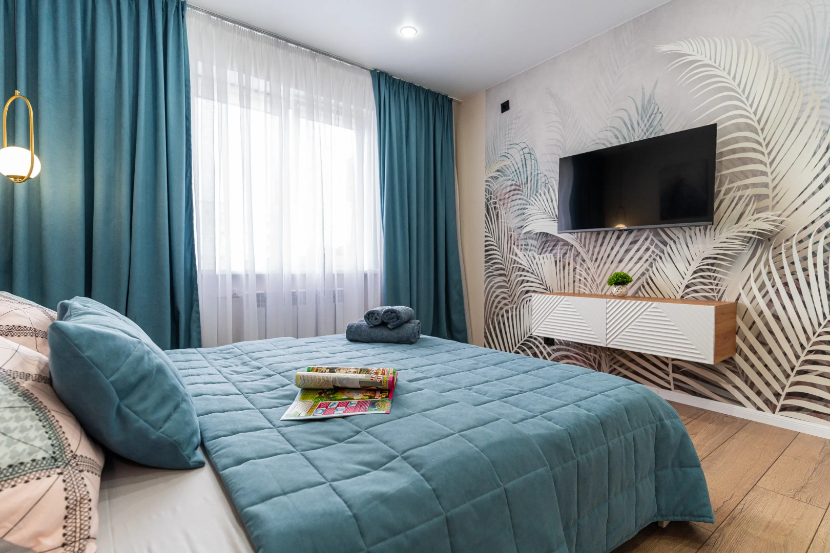 Апартаменты с дизайнерским ремонтом в Геленджике, микрорайон Парус от LetoApart