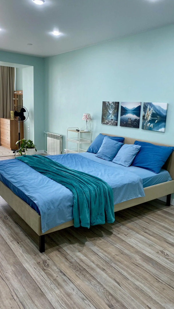 Квартира Ваш Оазис Спокойствия с Видом на Реку и Горы в Центре Городской Жизни