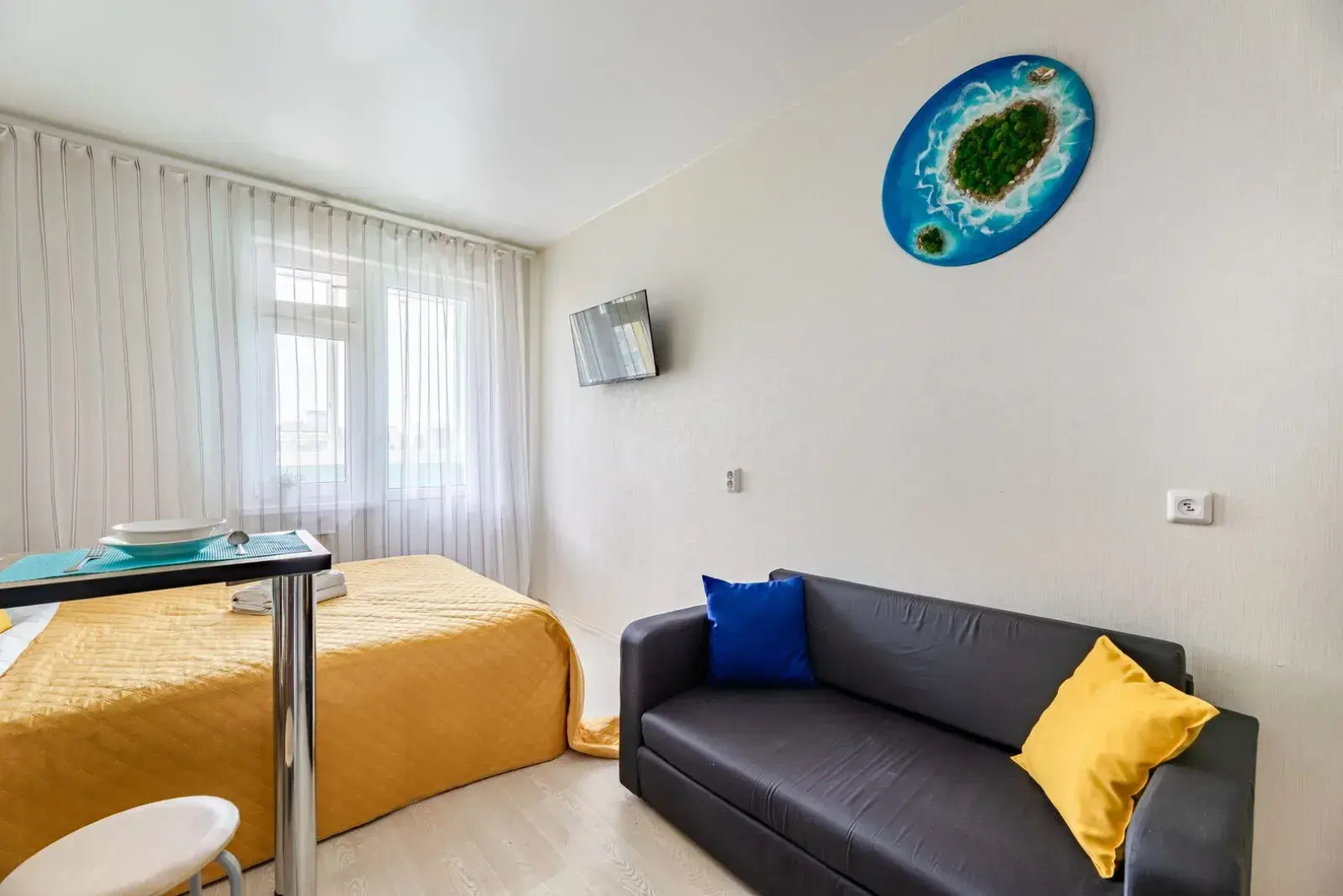 Квартира студия стильная ChistoFamily в сердце Зеленодольска