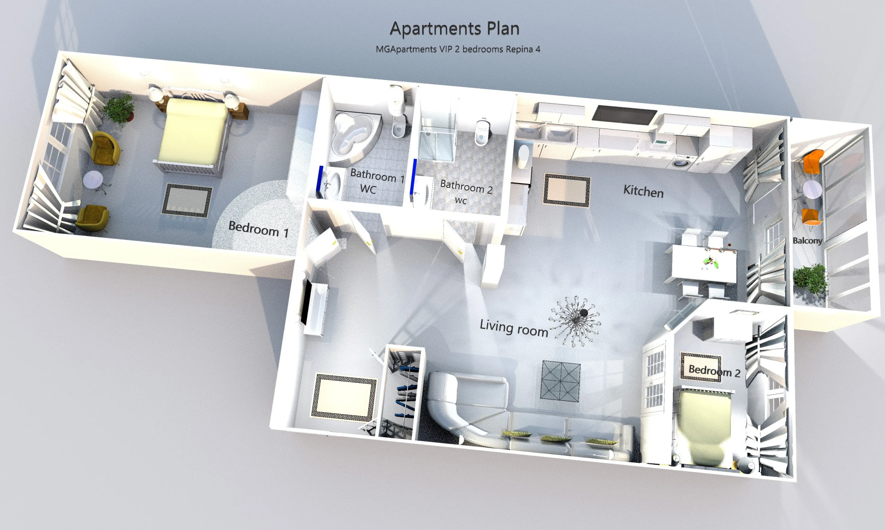 Апартаменты Lux Minsk Apart c 2 Спальнями