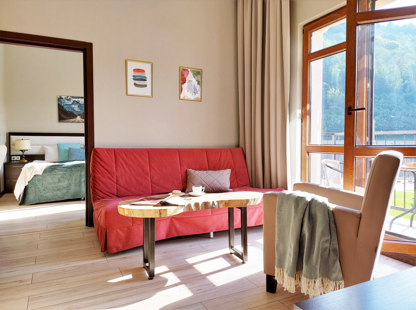 Квартира Уютное Гнездышко с Видом На Горы