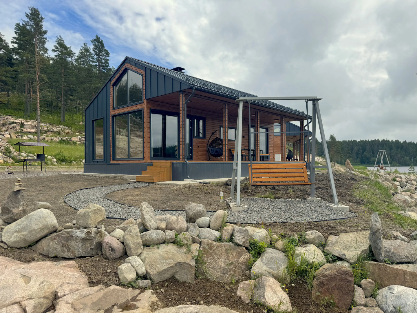 Частный дом Домики Ихоярви на озере (дом 3)