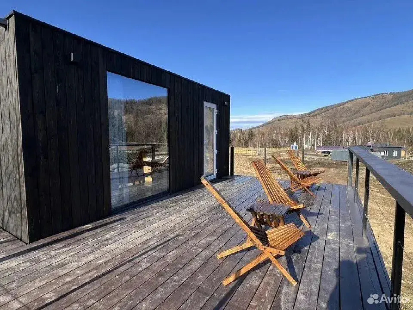 Частный дом Mодульный дом Cны Алтaя с пaнopaмным видом на тaйгу и гopу Cpлык